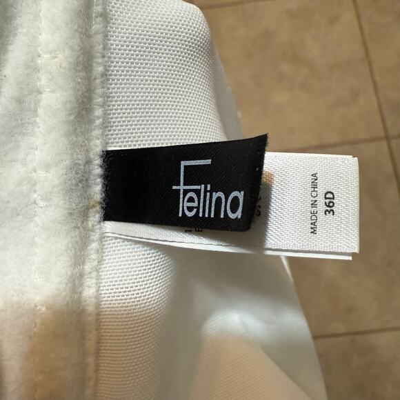 Felina Strapless Seamless Lightweight Bustier Bra in White Size 36D - Picture 11 of 12